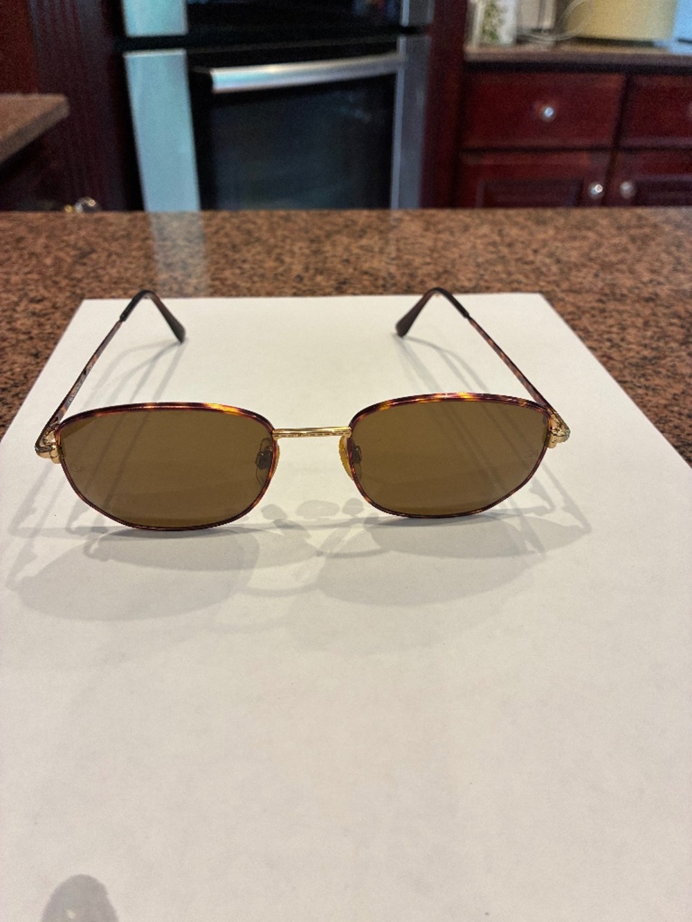 Giorgio Armani Tortoise Rimmed Sunglasses